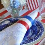 Setting the July 4th table